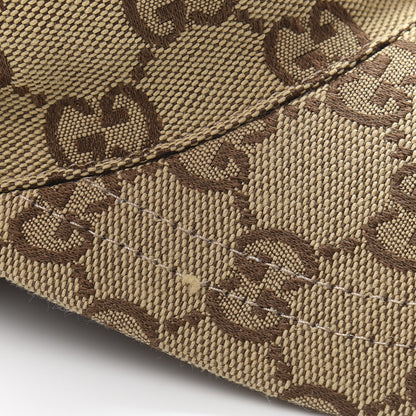 Gucci Monogram Textured Dollar Calfskin Zeno Baseball Hat M Beige 5 of 11