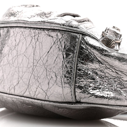 Balenciaga Metallic Agneau Arena Le Cagole Shoulder Bag XS Silver 11 of 14