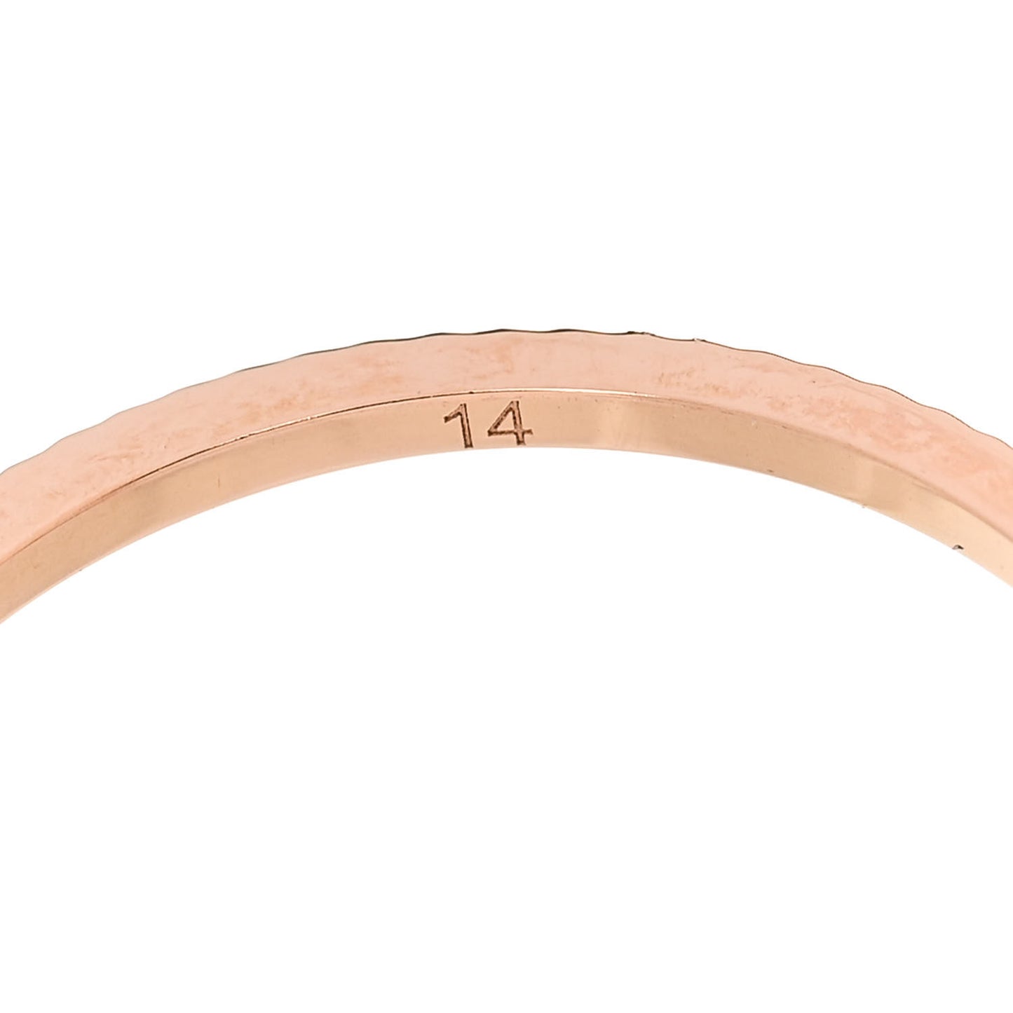 18K Rose Gold GG Running Charm Ring 53 6.5