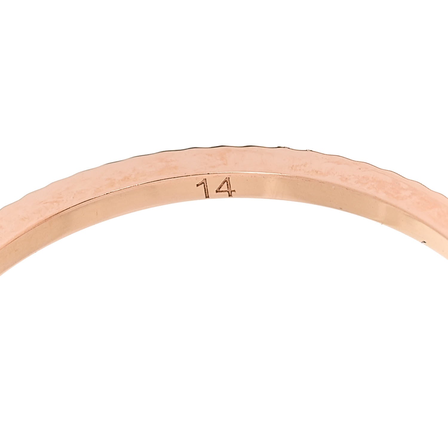 Gucci 18K Rose Gold GG Running Charm Ring 53 6.5 6 of 6