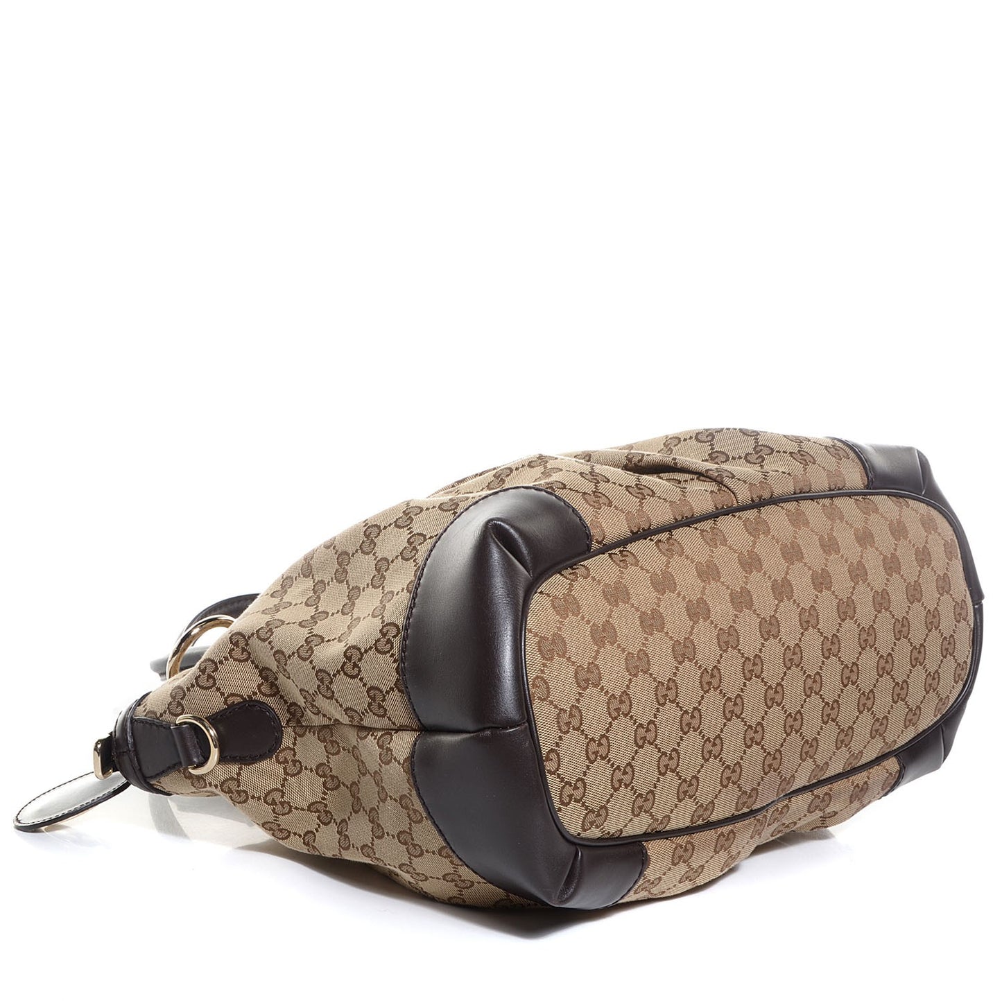Monogram Large Sukey Top Handle Bag Beige Dark Brown