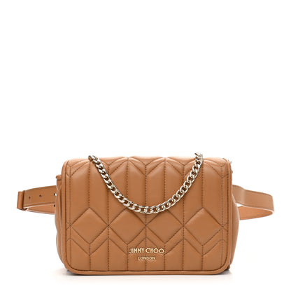 Jimmy Choo Calfskin Diondra Belt Bag Tan 1 of 8