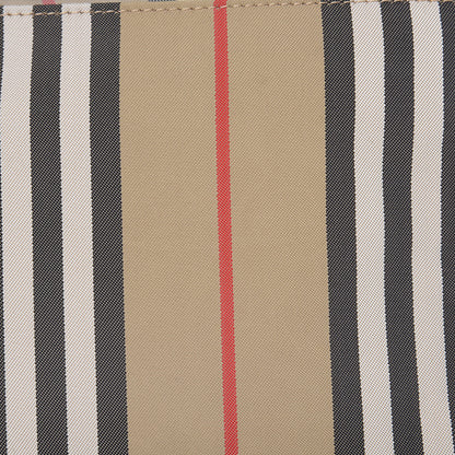 Burberry Nylon Vintage Check Print Logo Wristlet Archive Beige 8 of 8