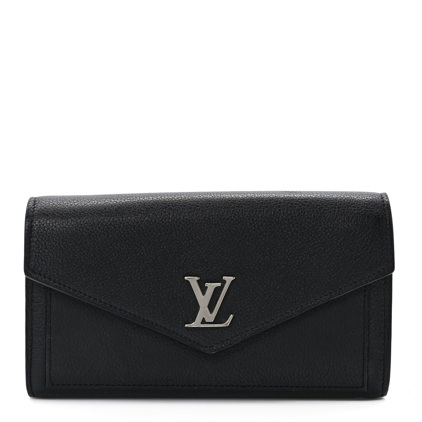 Soft Calfskin My Lockme Wallet Black
