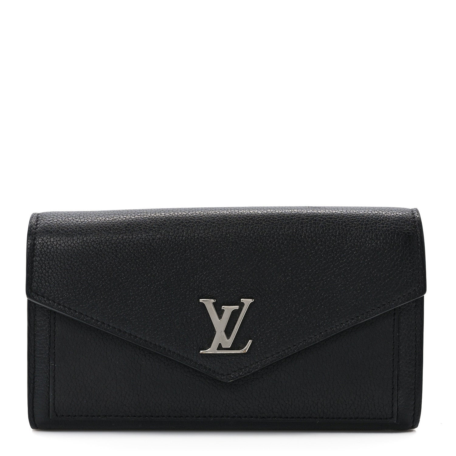 Louis Vuitton Soft Calfskin My Lockme Wallet Black 1 of 9