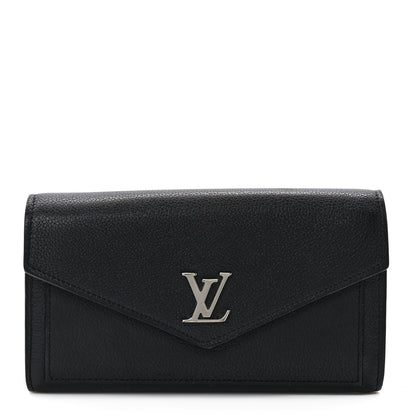 Louis Vuitton Soft Calfskin My Lockme Wallet Black 1 of 9