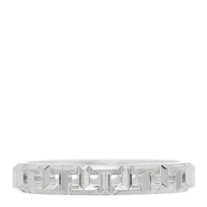 Tiffany 18K White Gold Narrow T True Band Ring 57 8 3 of 5