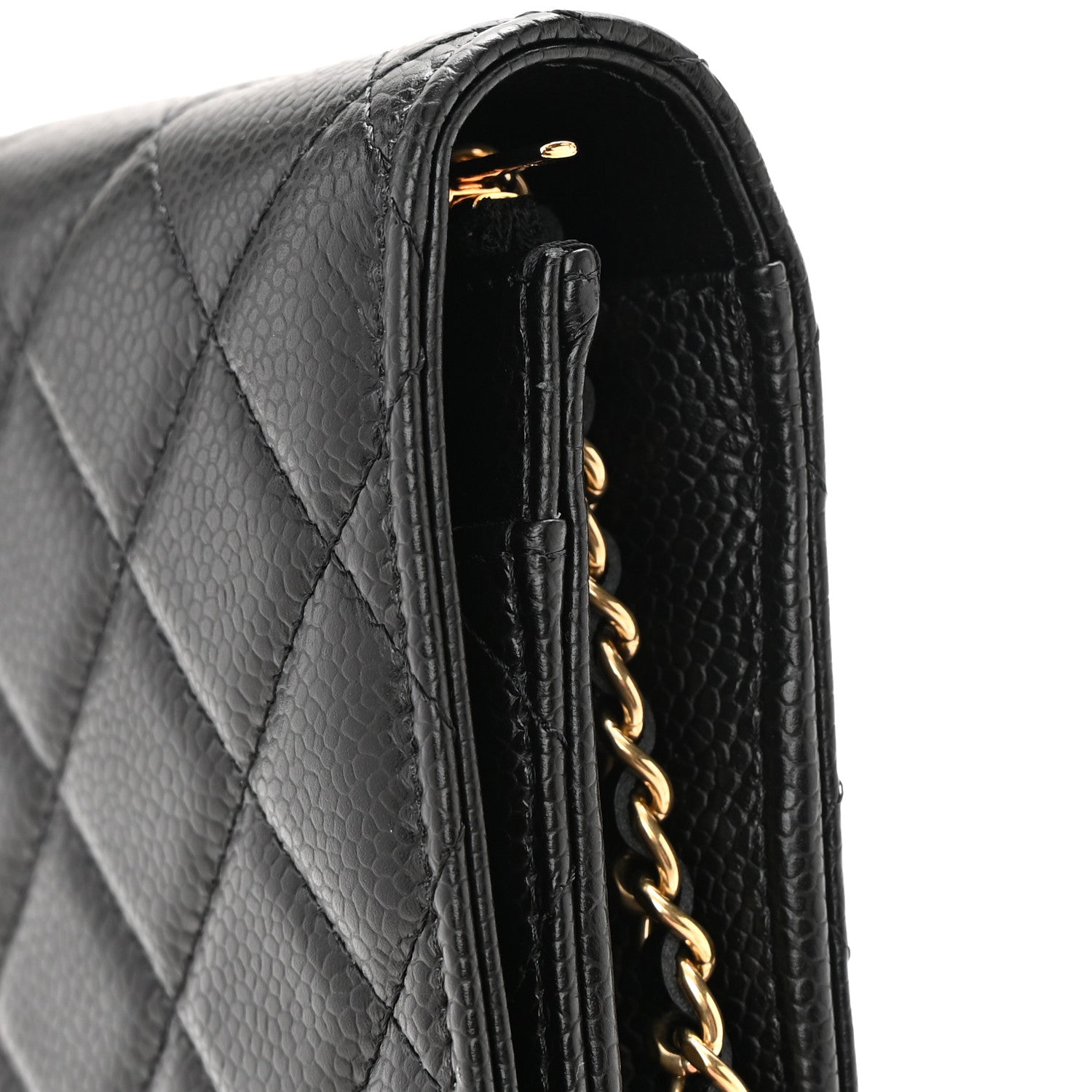 Chanel Caviar Quilted Wallet on Chain WOC Black 13 of 14