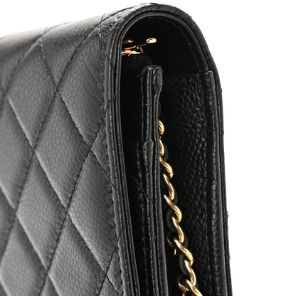 Chanel Caviar Quilted Wallet on Chain WOC Black 13 of 14