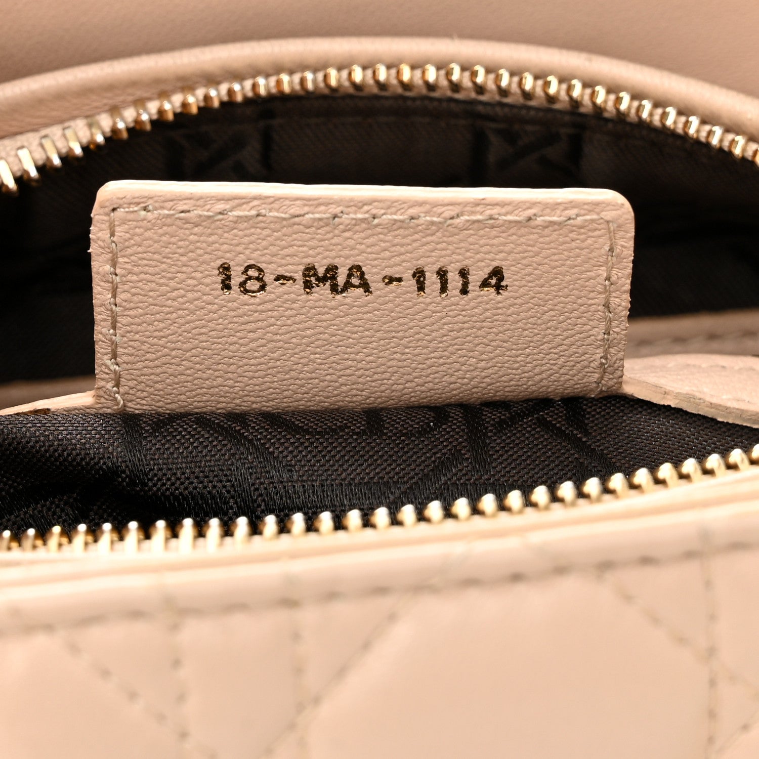 Christian Dior Lambskin Cannage Medium Lady Dior Beige 7 of 11