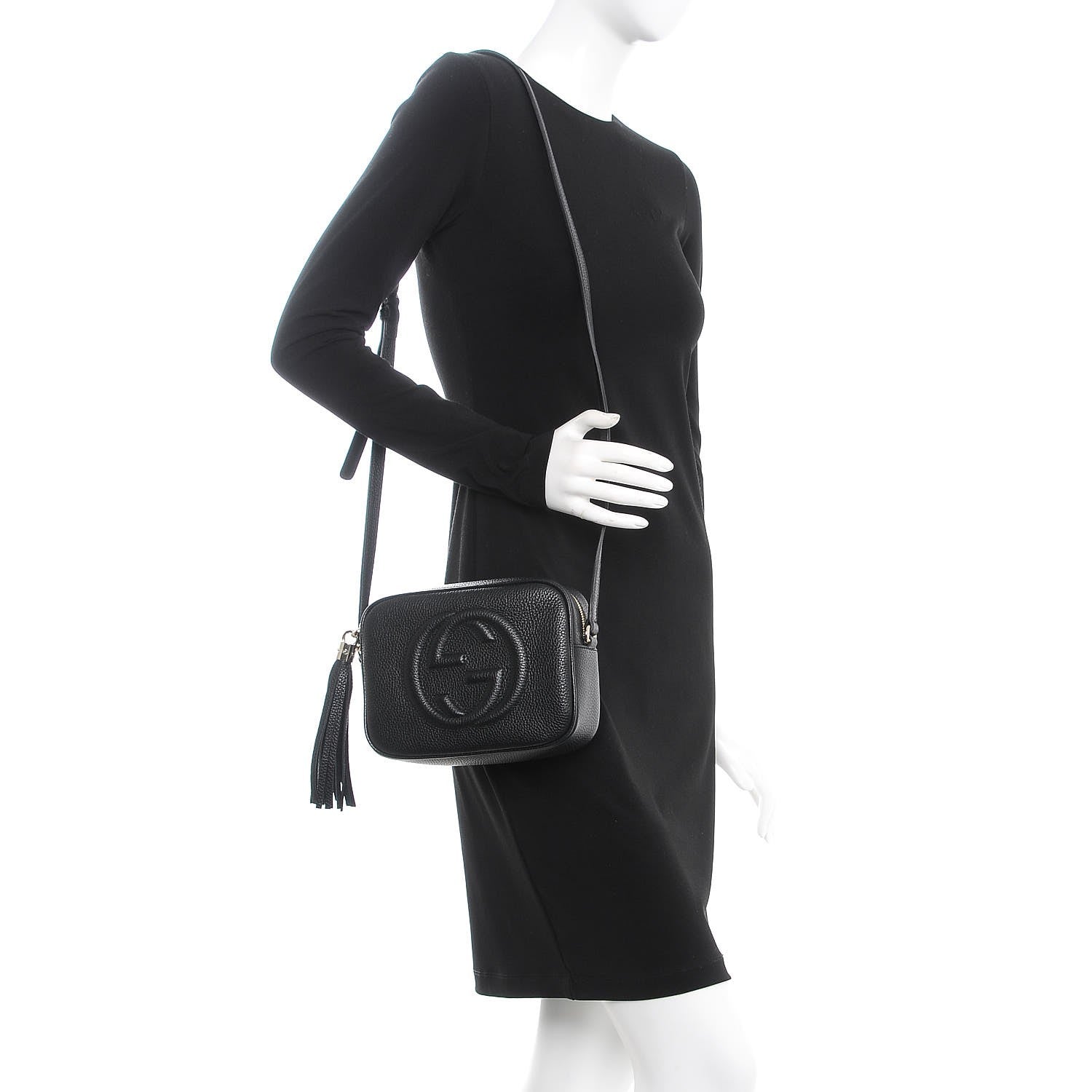 Gucci Pebbled Calfskin Small Soho Disco Bag Black 2 of 8