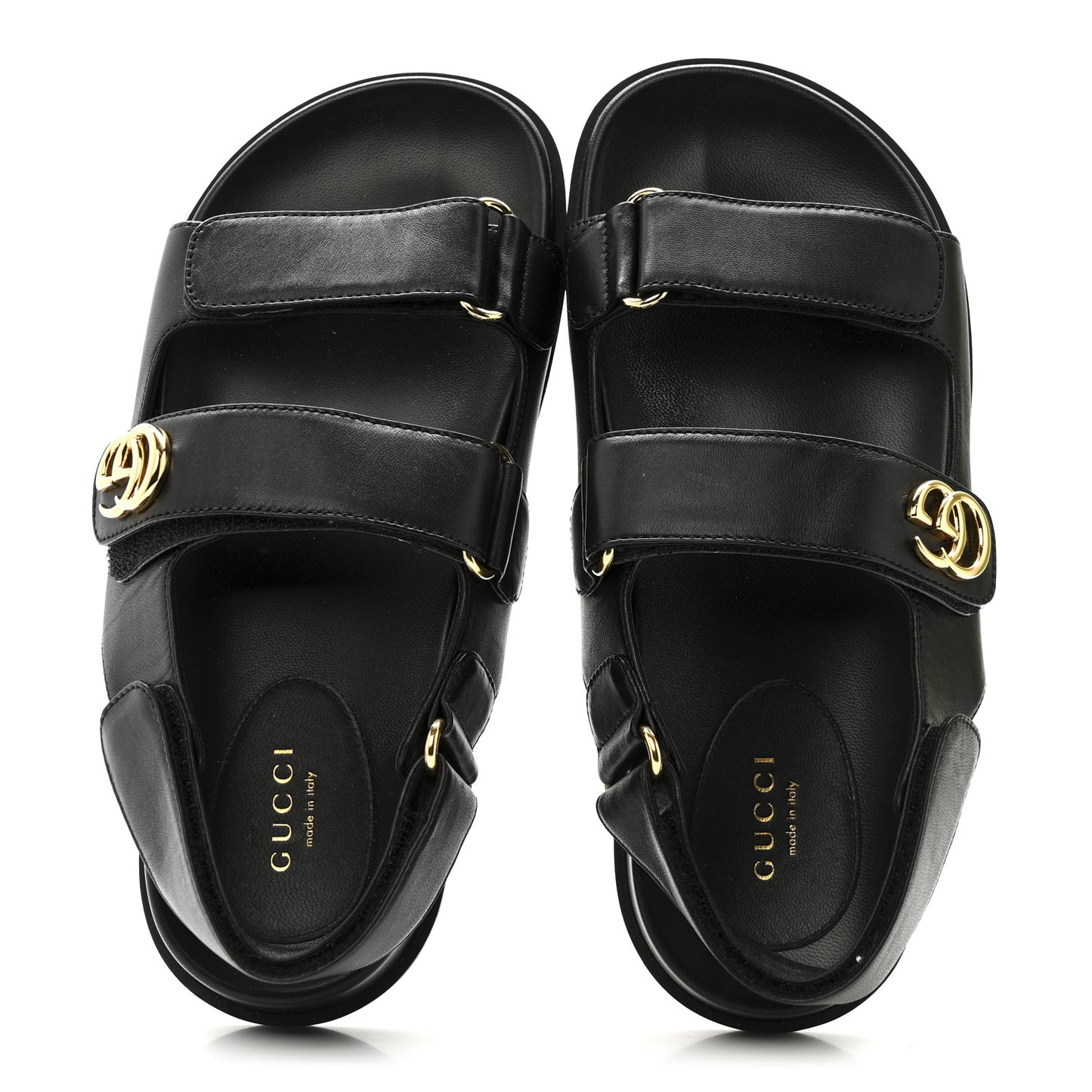 Nappa Charlotte Moritz GG Womens Dad Sandals 36.5 Black