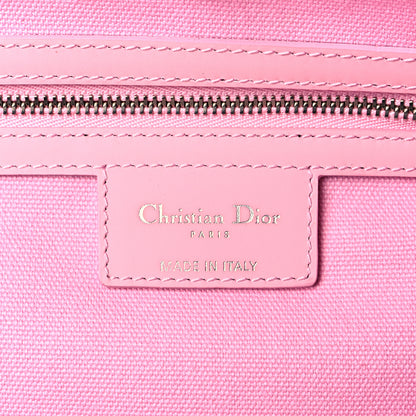 Christian Dior Coated Canvas Cannage Panarea Shopping Tote Pink 5 of 9