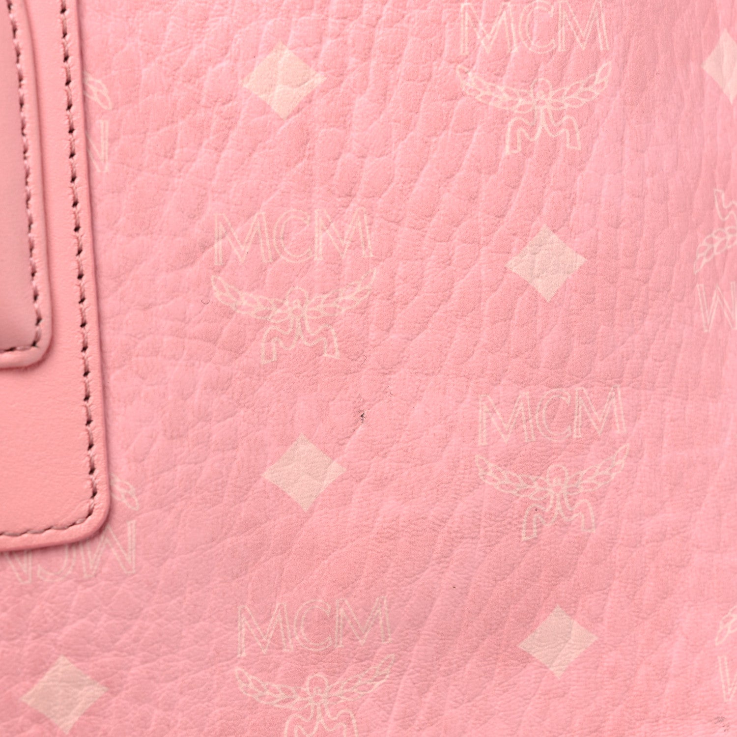 MCM Visetos Medium Liz Reversible Shopper Tote Blossom Pink 8 of 17
