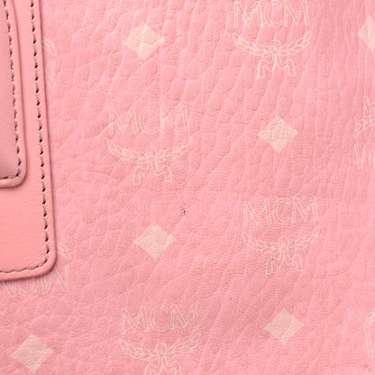MCM Visetos Medium Liz Reversible Shopper Tote Blossom Pink 8 of 17