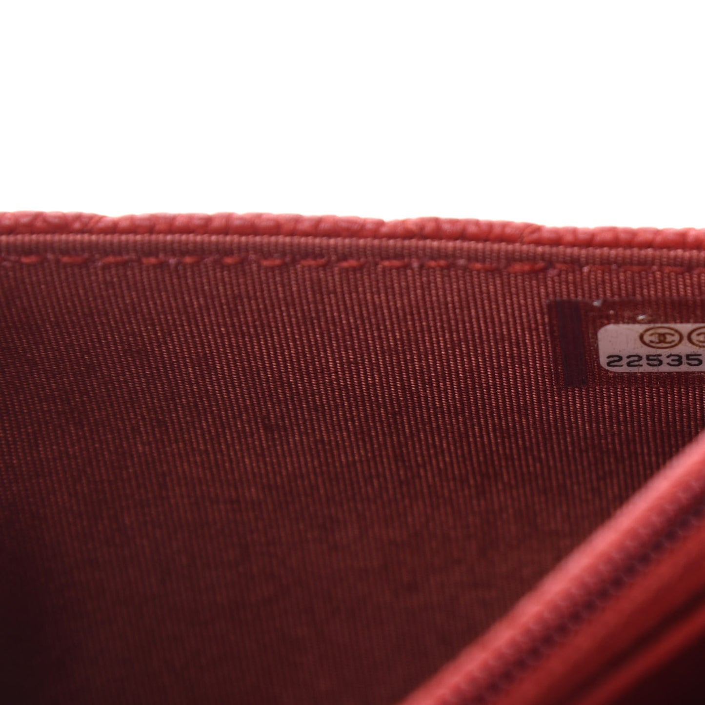 Caviar Quilted Boy Wallet On Chain WOC Red