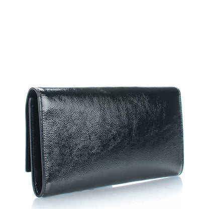 Saint Laurent Textured Patent Monogram Small Belle De Jour Clutch Black 3 of 7