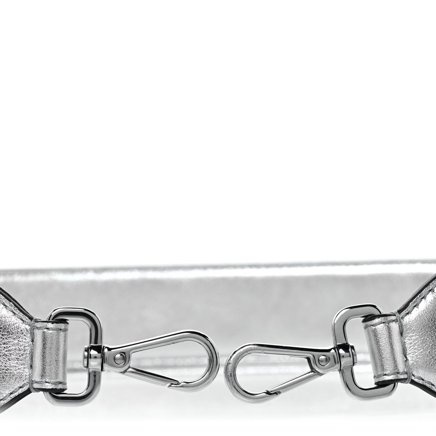 Vitello Catalan Mirror FF 1974 Embossed Strap You Argento