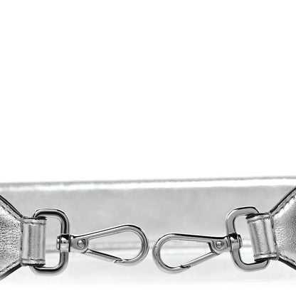 Fendi Vitello Catalan Mirror FF 1974 Embossed Strap You Argento 5 of 5