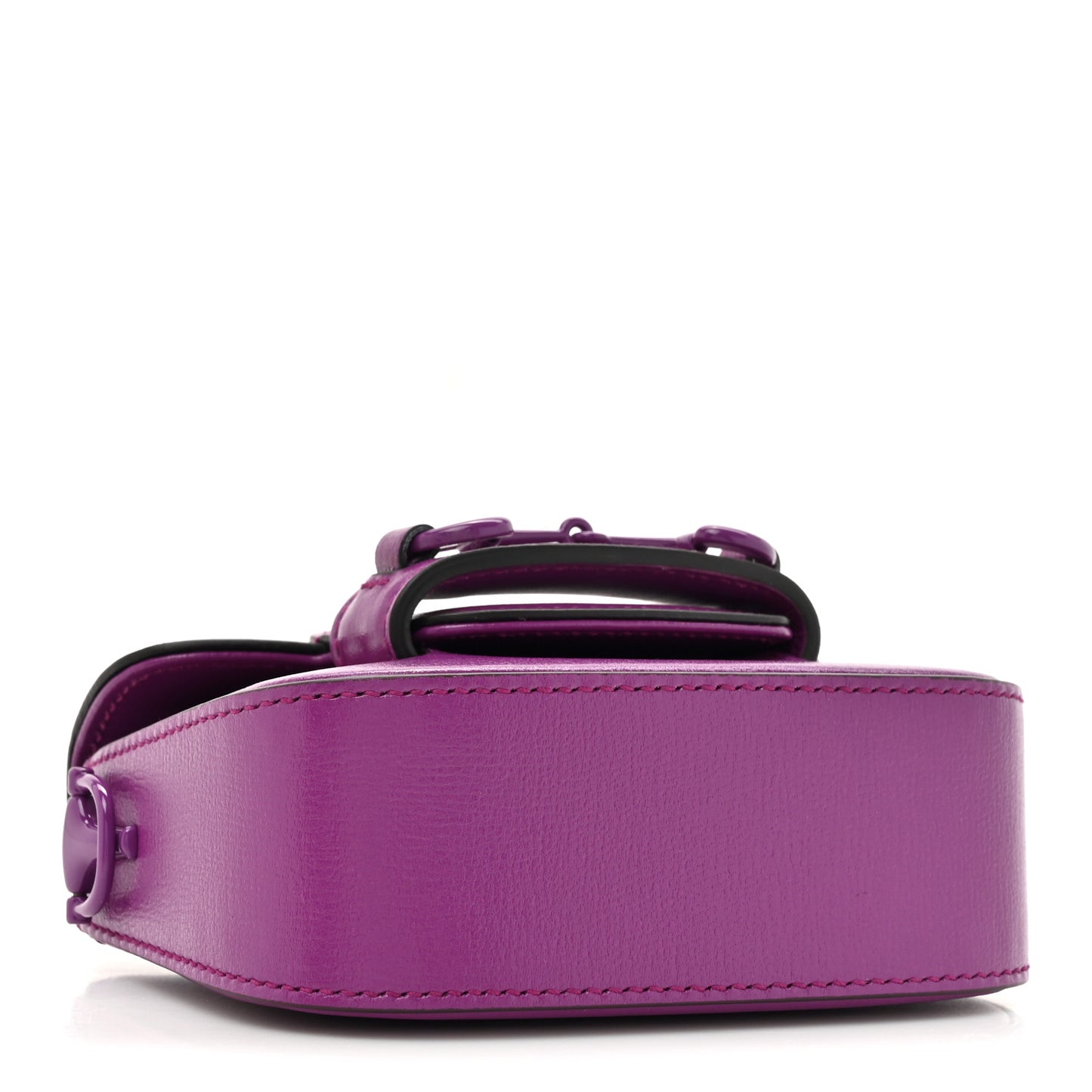 Azalea Calfskin Web Monochrome Horsebit 1955 Wallet On Strap Purple