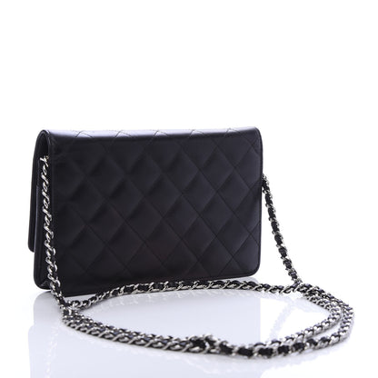 Chanel Calfskin Quilted Cambon Wallet On Chain WOC Black 3 of 11