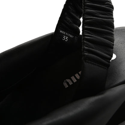 Miu Miu Padded Nappa Flatform Sandals 35 Black 9 of 9