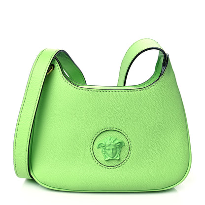 Versace Calfskin La Medusa Small Hobo Crossbody Green 1 of 9