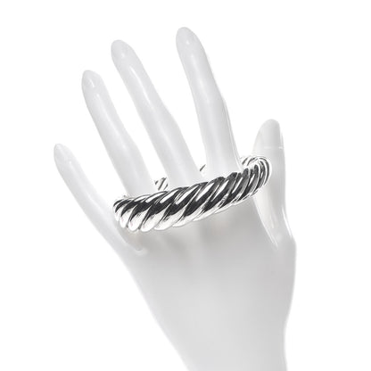 David Yurman Sterling Silver 17mm Pure Form Cable Bracelet 2 of 5