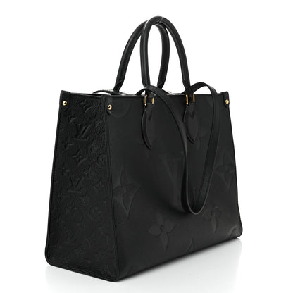Louis Vuitton Empreinte Monogram Giant Onthego MM Black 3 of 9