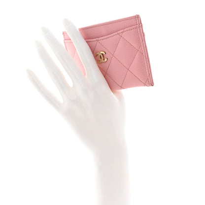 Chanel Caviar Quilted Card Holder Light Pink 2 of 11