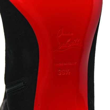 Christian Louboutin Veau Velours Spiked Study Stretch 55 Over The Knee Boots 39.5 Black 11 of 14