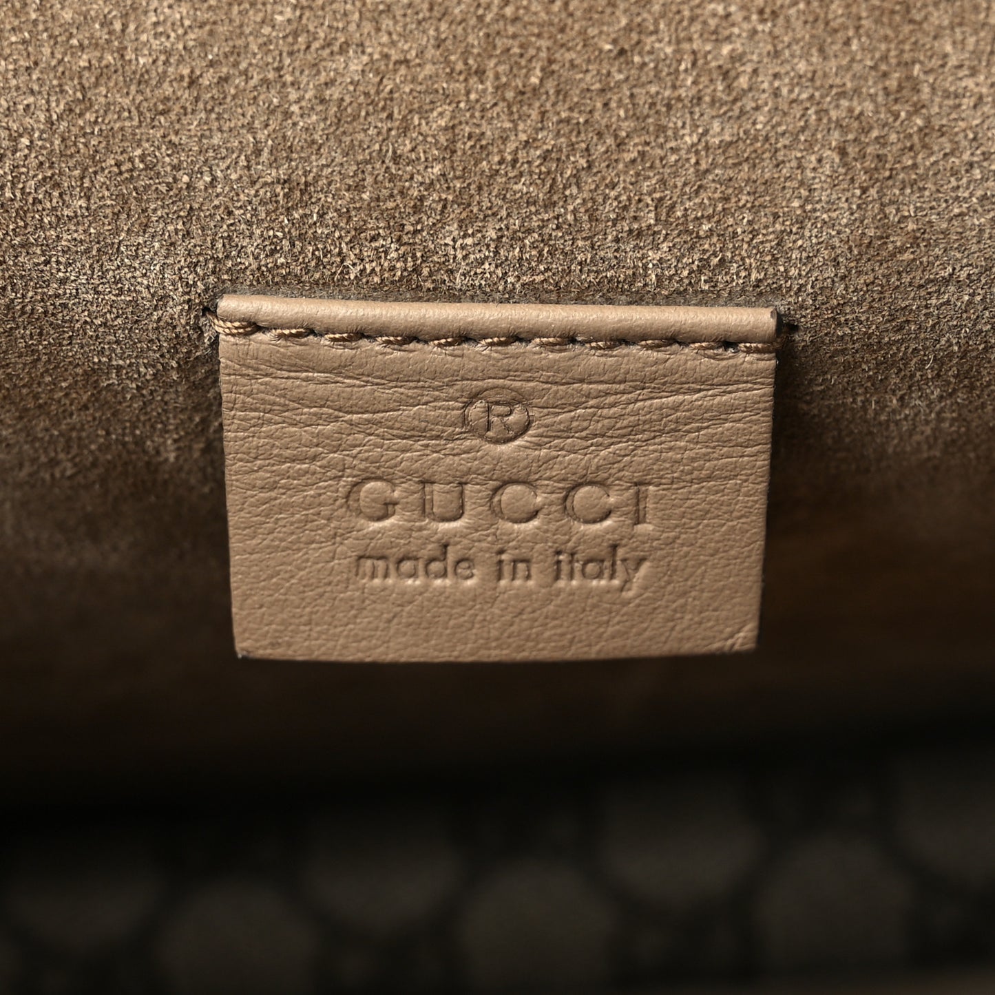 GG Supreme Monogram Embroidered Medium Dionysus Shoulder Bag Taupe