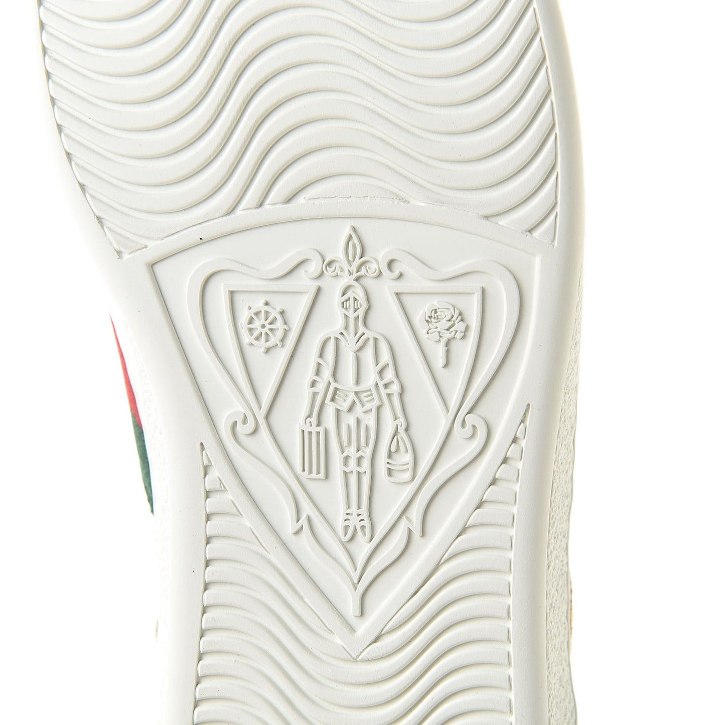 Calfskin Ayers Web Bee Star Embroidered Mens Ace Sneakers 6 White Green