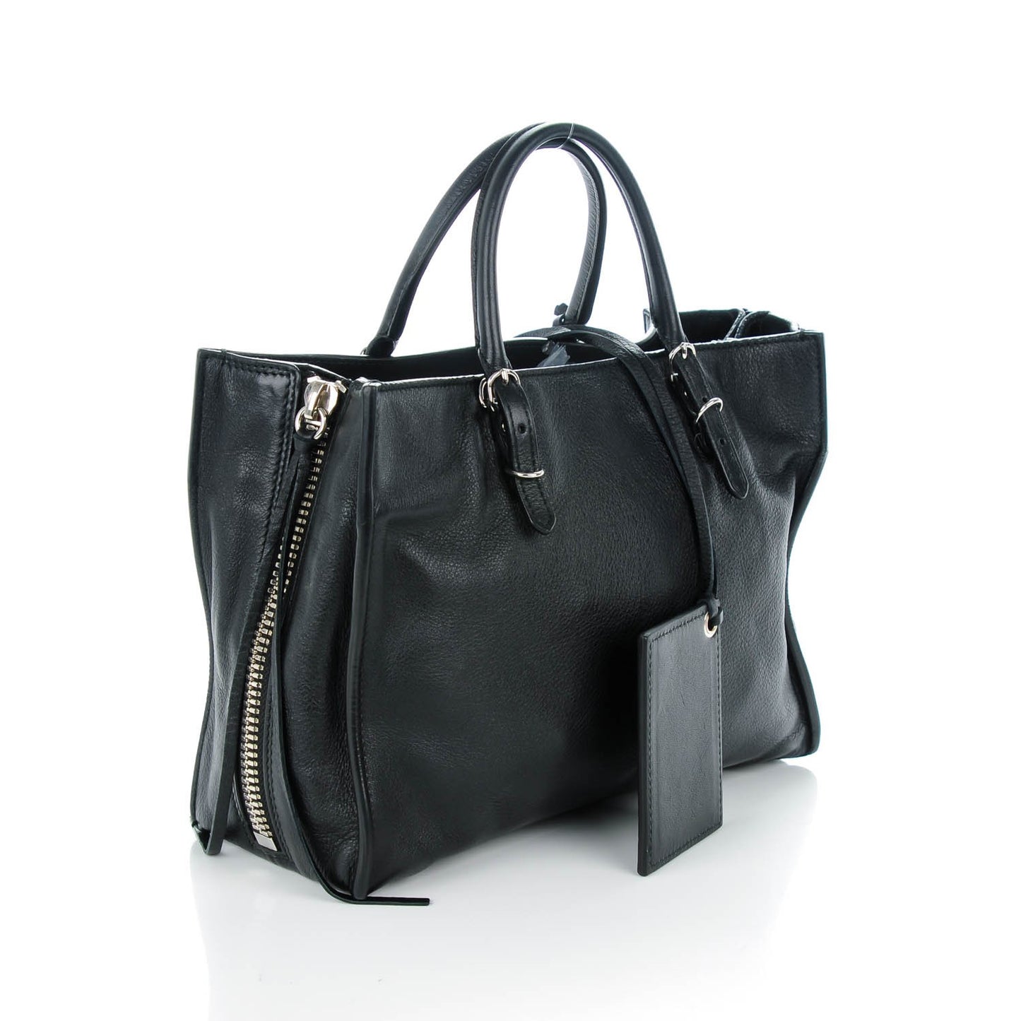 Veau Papier A6 Zip Around Tote Black