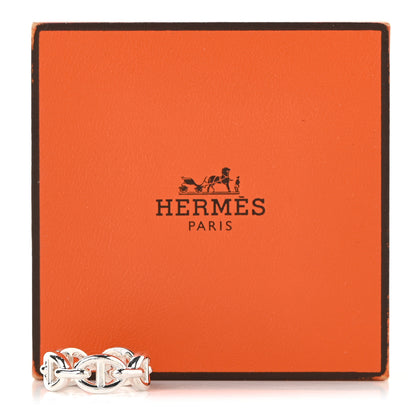 Hermes Sterling Silver PM Chaine d'Ancre Enchainee Band Ring 46 3.75 7 of 7