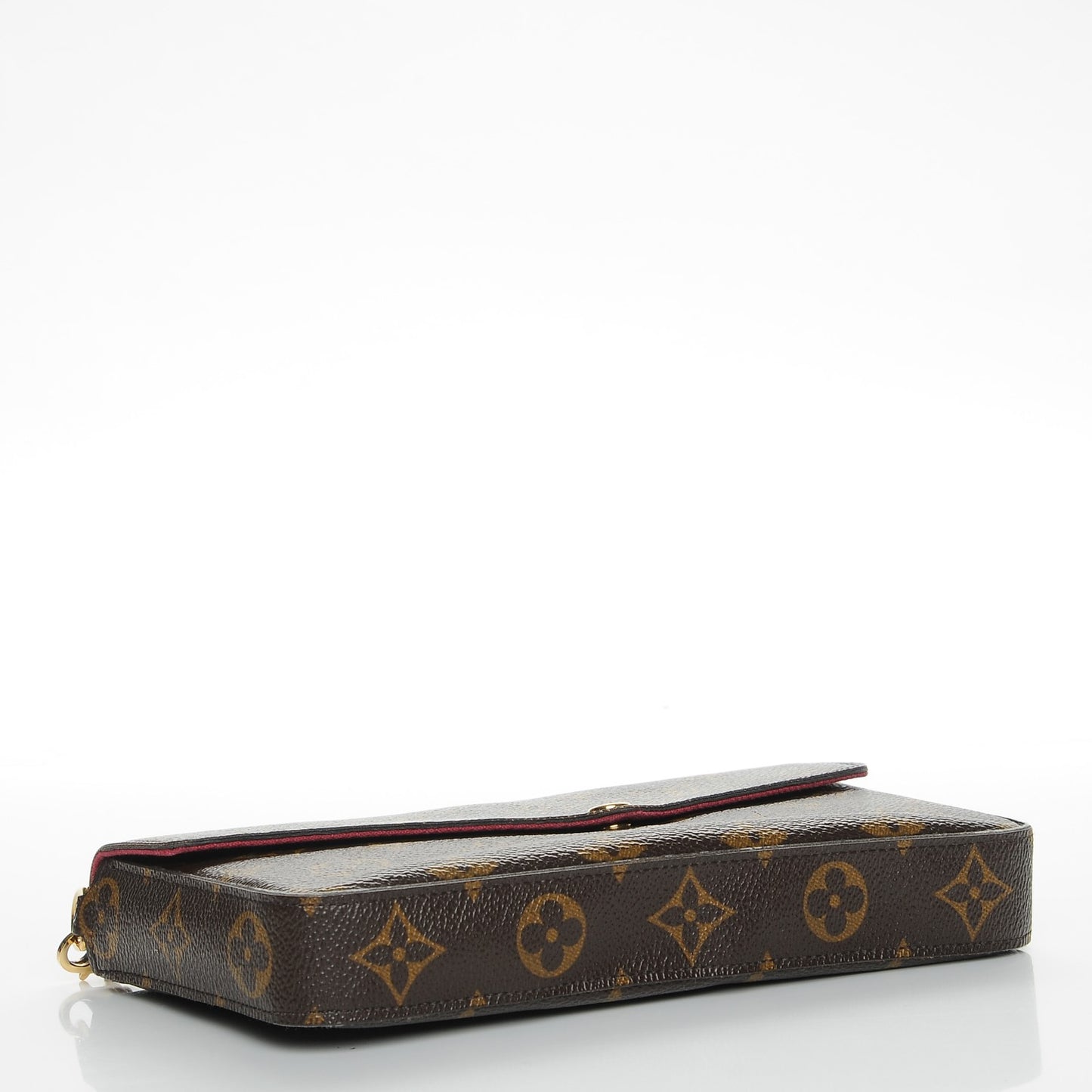 Monogram Pochette Felicie Chain Wallet Fuchsia