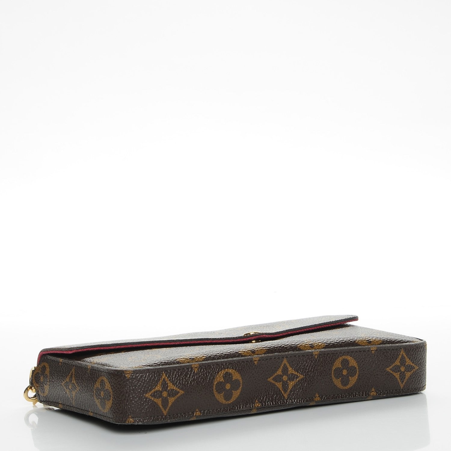 Louis Vuitton Monogram Pochette Felicie Chain Wallet Fuchsia 5 of 10