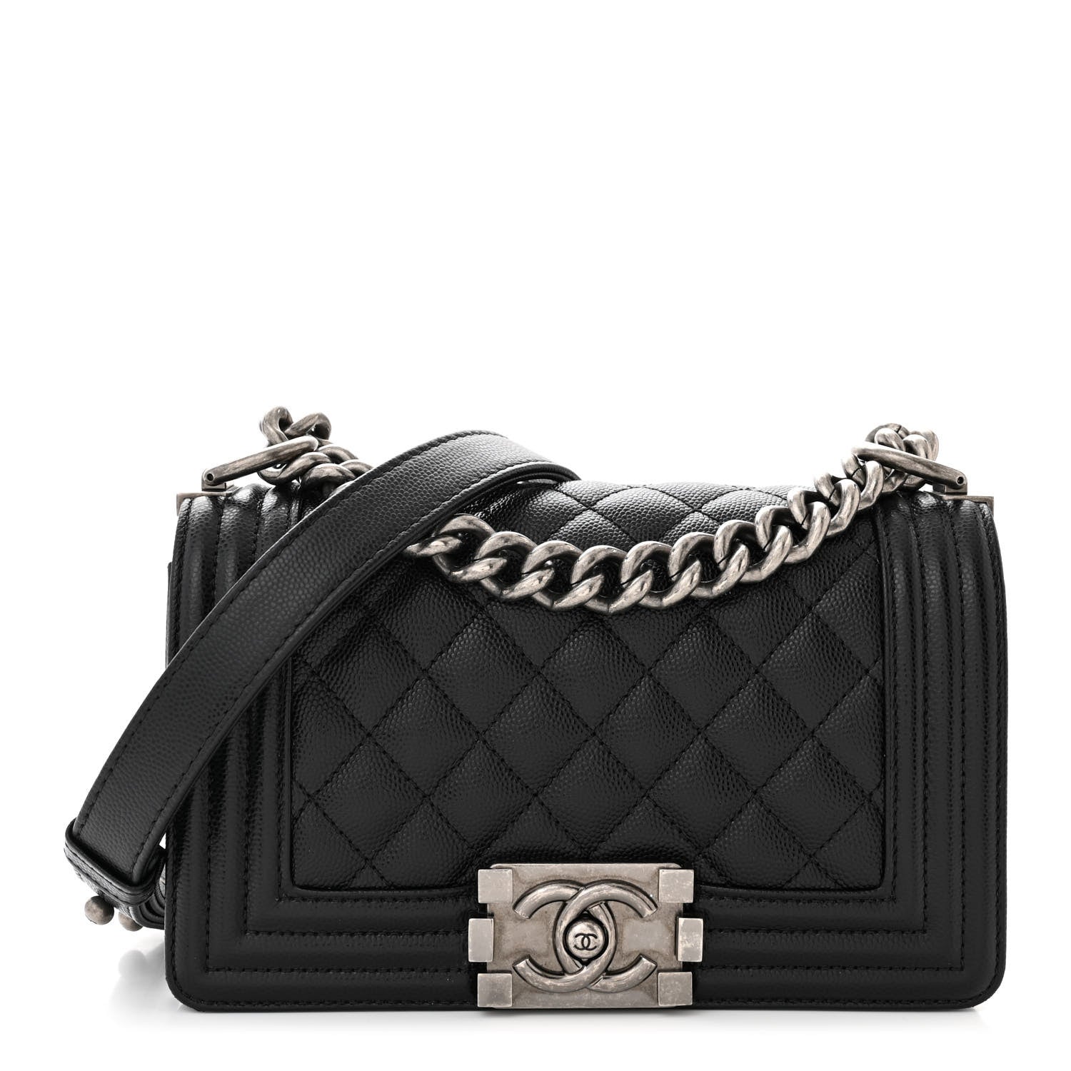 Chanel Caviar Quilted Small Boy Flap Black 1 of 11