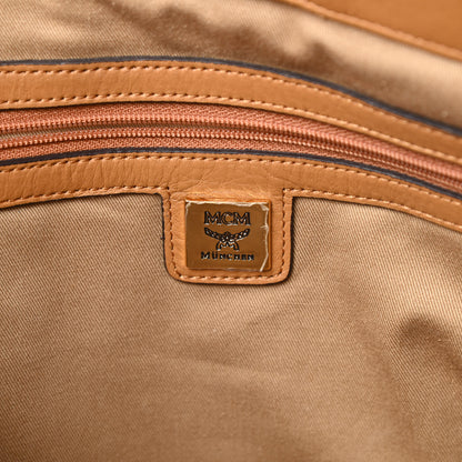 MCM Visetos Medium Essentials Shopper Tote Cognac 6 of 12