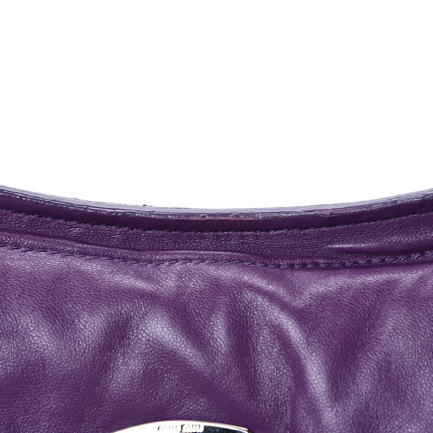 Nappa Matelasse Crystal Flap Clutch Ciclamino
