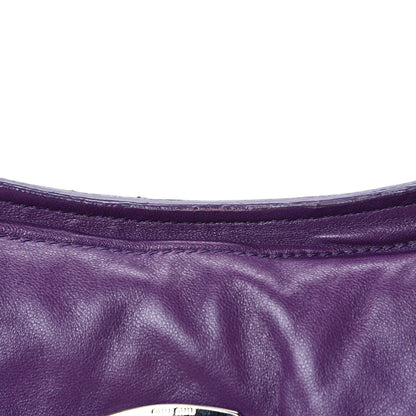 Miu Miu Nappa Matelasse Crystal Flap Clutch Ciclamino 8 of 11