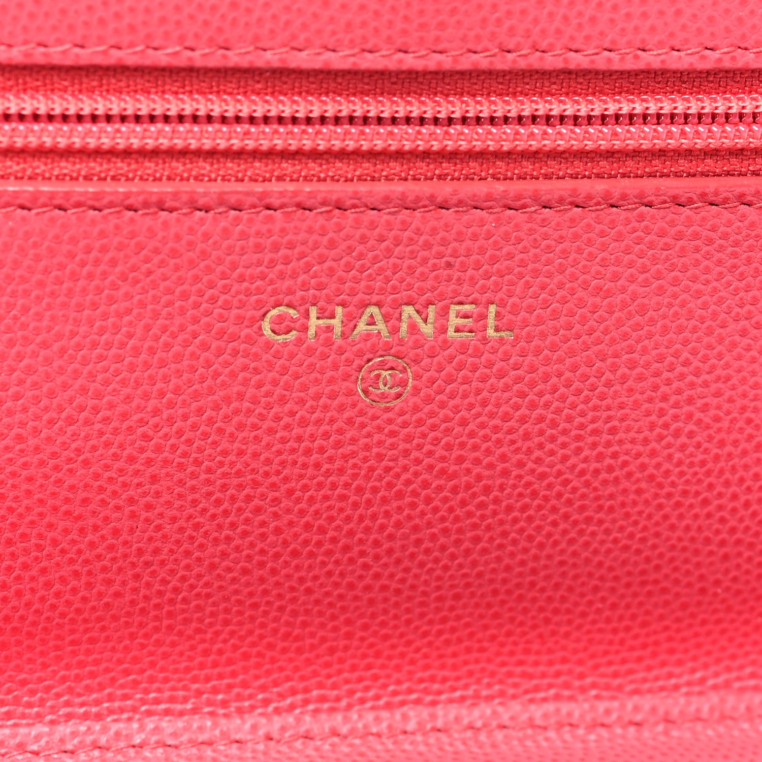 Chanel Caviar Quilted Wallet on Chain WOC Pink 6 of 14