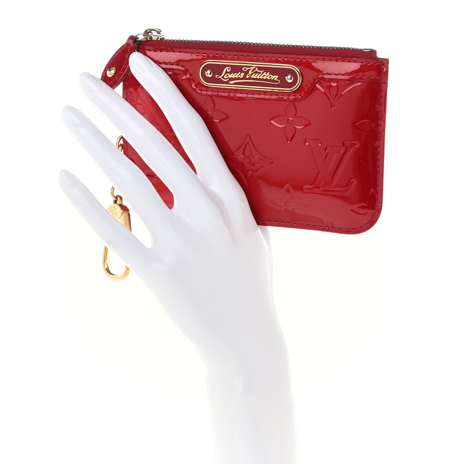 Louis Vuitton Vernis Key Pouch Pomme D'Amour 2 of 8