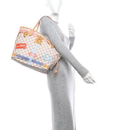 Louis Vuitton Damier Azur Summer Trunks Neo Neverfull MM 2 of 11