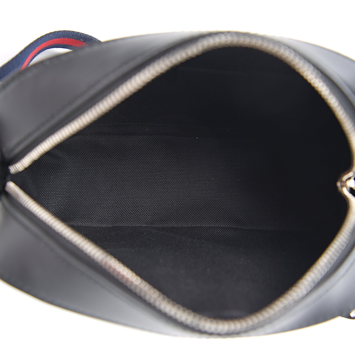Gucci GG Supreme Monogram Web Shoulder Bag Black Grey 4 of 10