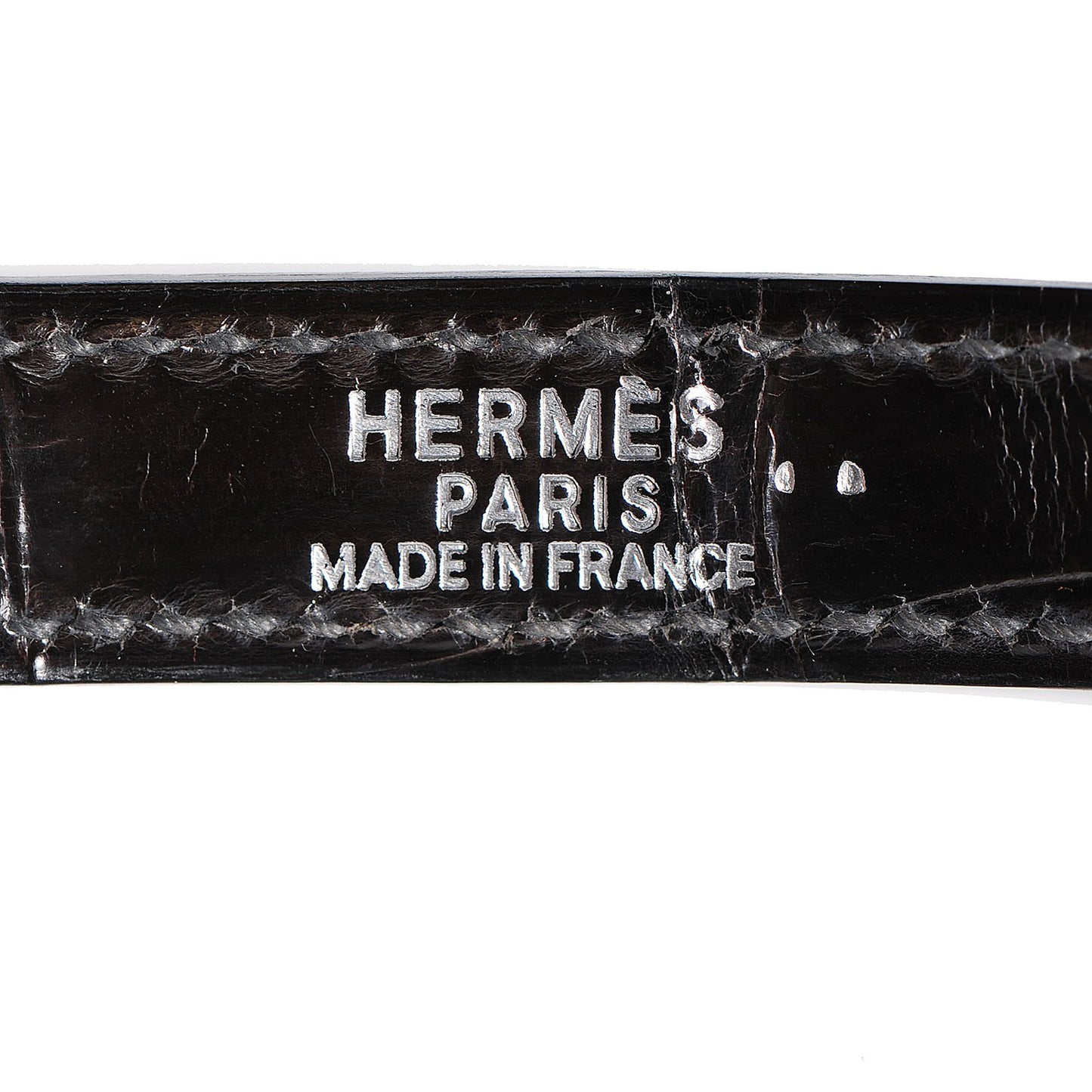 Shiny Niloticus Crocodile Kelly Sellier 25 Graphite