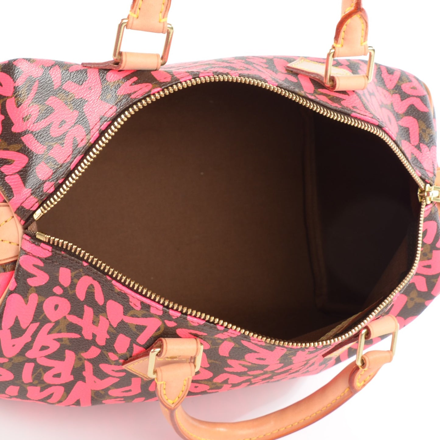 Monogram Graffiti Speedy 30 Fuchsia