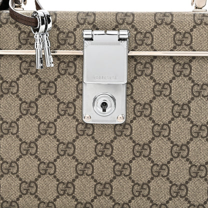 Gucci GG Supreme Monogram Globe-Trotter Beauty Case Brown 8 of 10