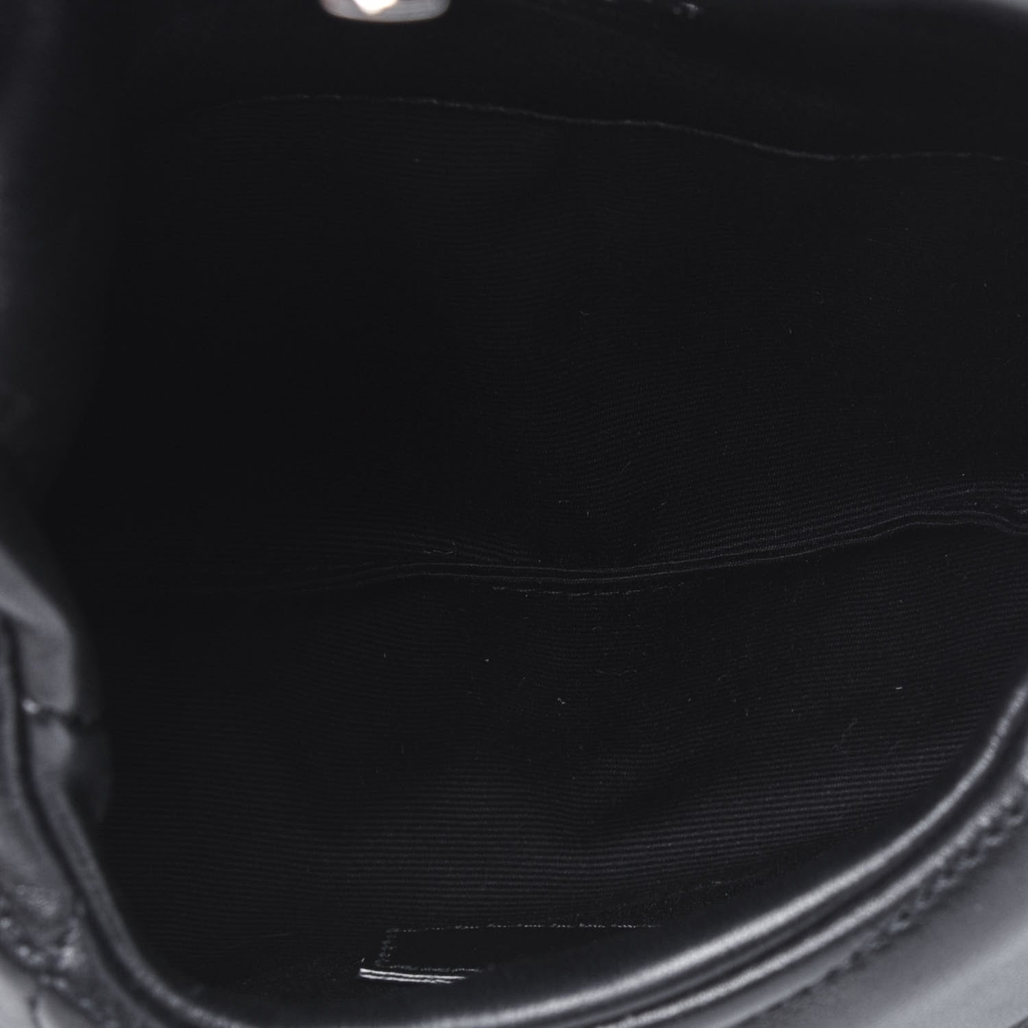 Saint Laurent Lambskin Monogram Loulou Puffer Pouch Clutch Black 5 of 11