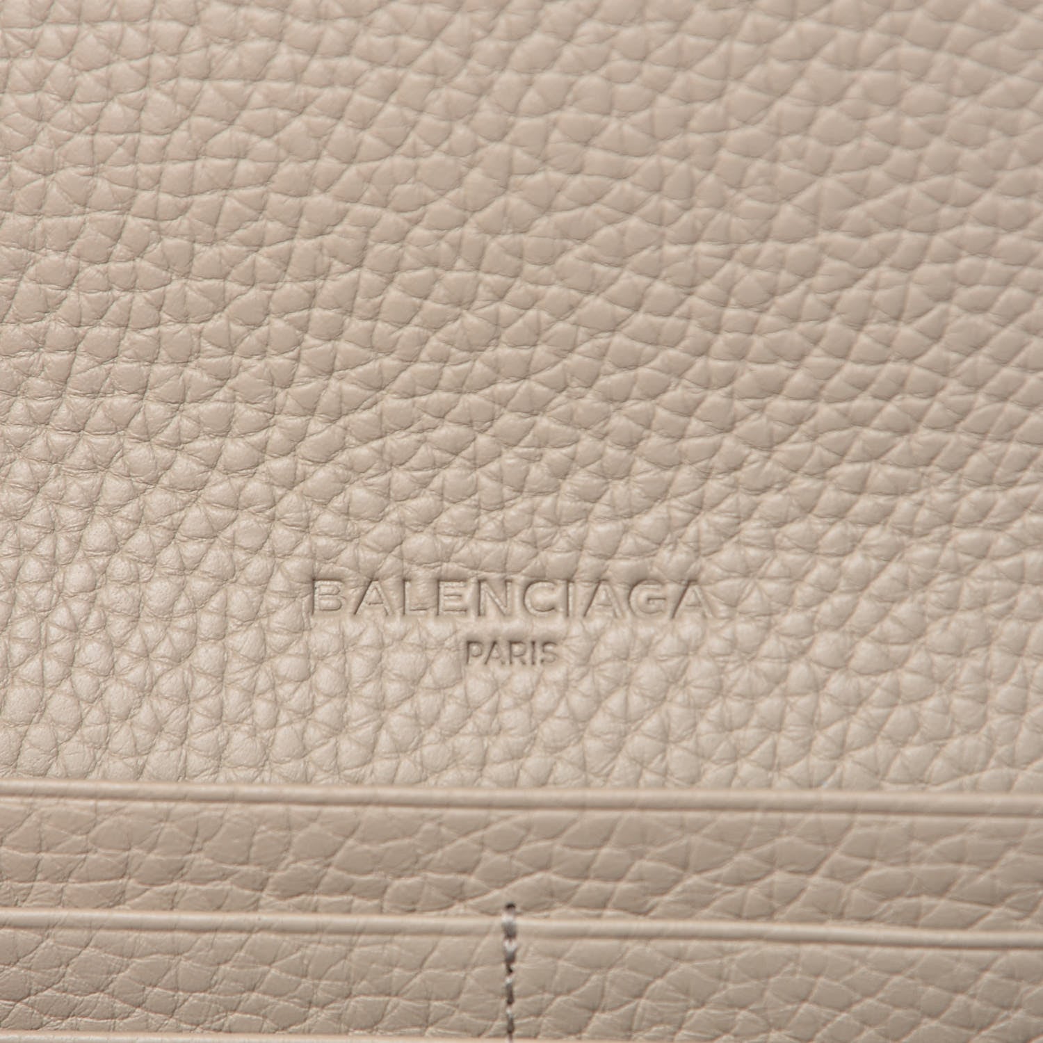 Balenciaga Veau Grana Perforated Blackout Hardware Money Wallet Gris Cendre 6 of 8